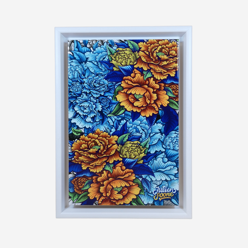 SOONE - Blue & Orange Peonies